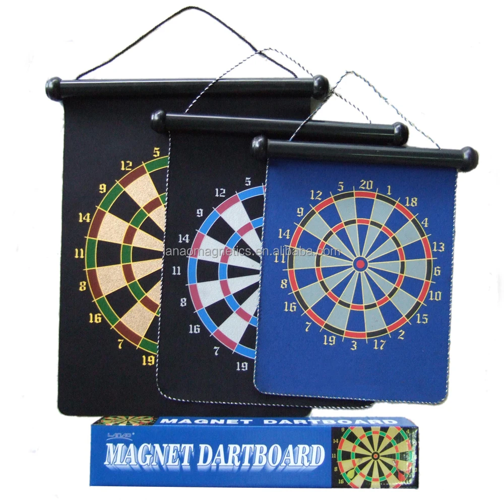 
customized design magnetic dart board roll up darts games portable dartboard 