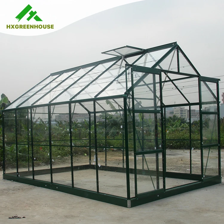 HX75126G Selling in europe spring clips glass greenhouse