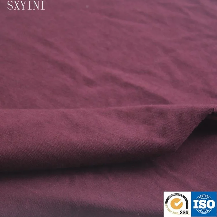 
high quality organic cotton elastic dyed knitted fabric 