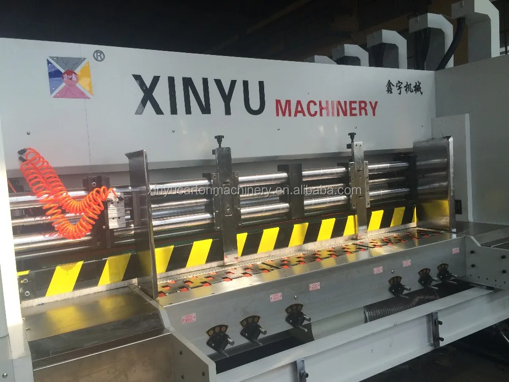 2 colors rotary die cutter with slotter flexo printing machine