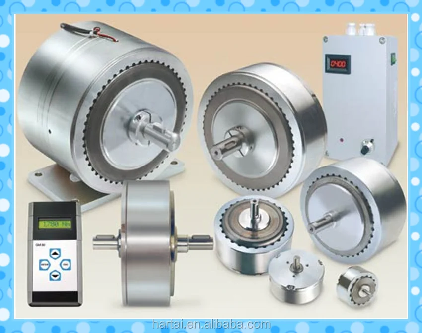 Гистерезисные тормоза, контролируемые током, применяются для контроля крутящего момента, магнитного тормоза