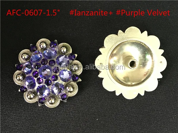 purple crystal conchos