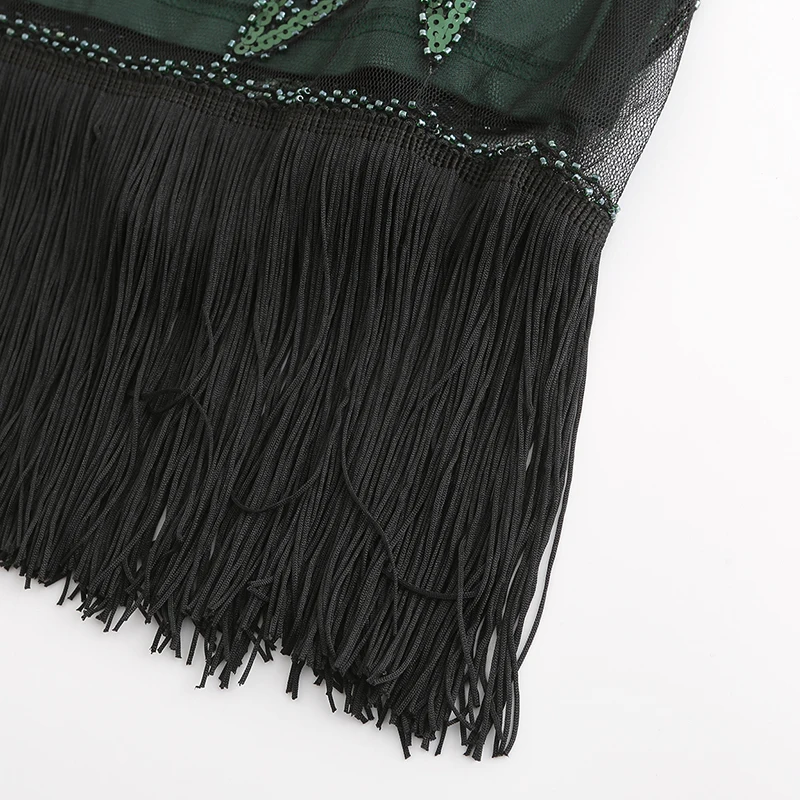 Manufacturers supply beaded sequin fringe flapper women evening party gatsby dress