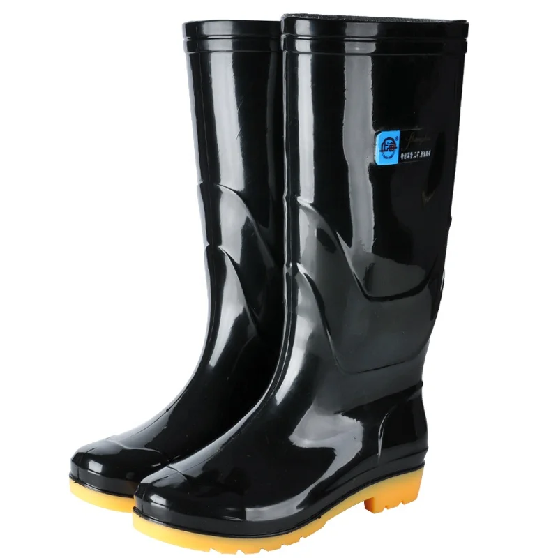 
Waterproof Shoe Long Rubber Designer Fashion Black Pvc Transparent Men Neoprene Rain Boots 