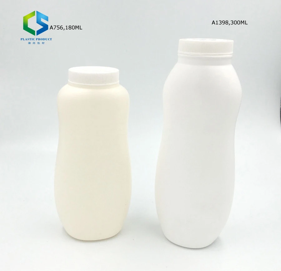 300ml hdpe powder bottle Customizable Soft-touch Empty Hdpe Plastic  Protein Powder Bottle