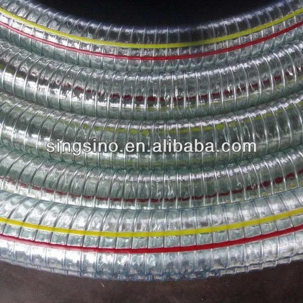 
food grade pp suction hose/ steel wire hose for food/ helix suction hose ISO 9001 