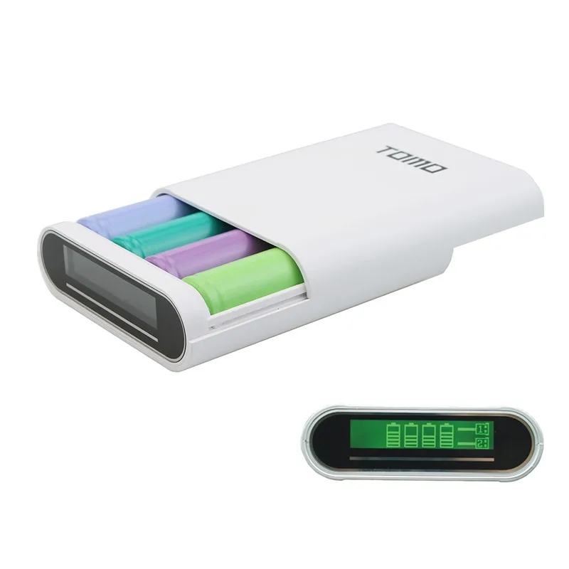 
Wholesale price TOMO charger high quality smart power bank, TOMO V8-4 power bank case 