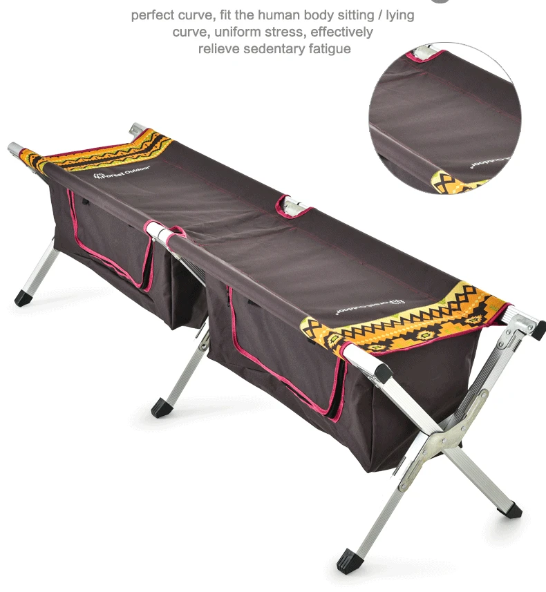 Лидер продаж, легкий алюминиевый складной стул для кемпинга, скамейка для пикника