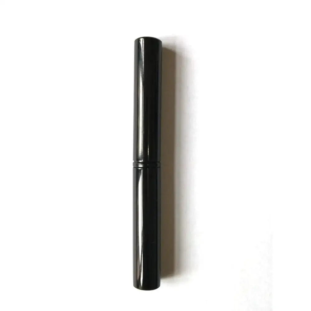 Private label Beauty Metal Black Cosmetic Eye Lash Brush Mascara wand with cap