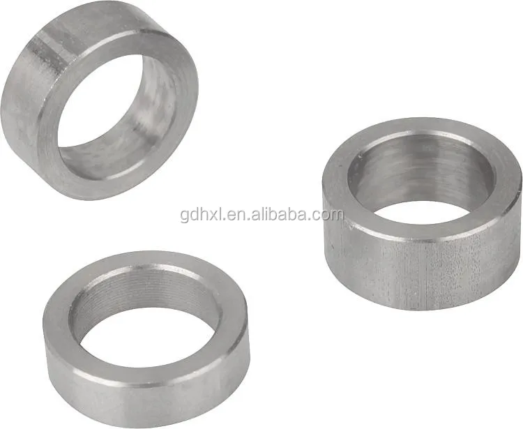 CNC machining polished stainless steel round hollow spacer ring