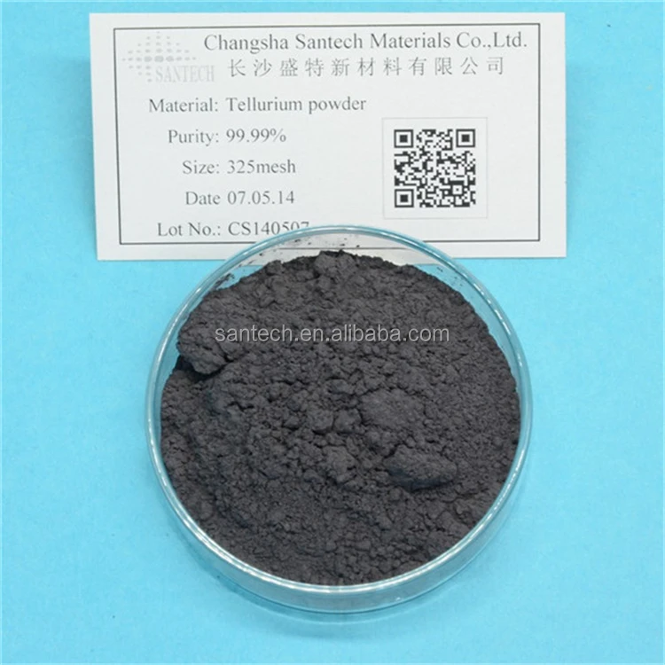 Factory price 4N Tellurium powder/Tellurium oxide powder