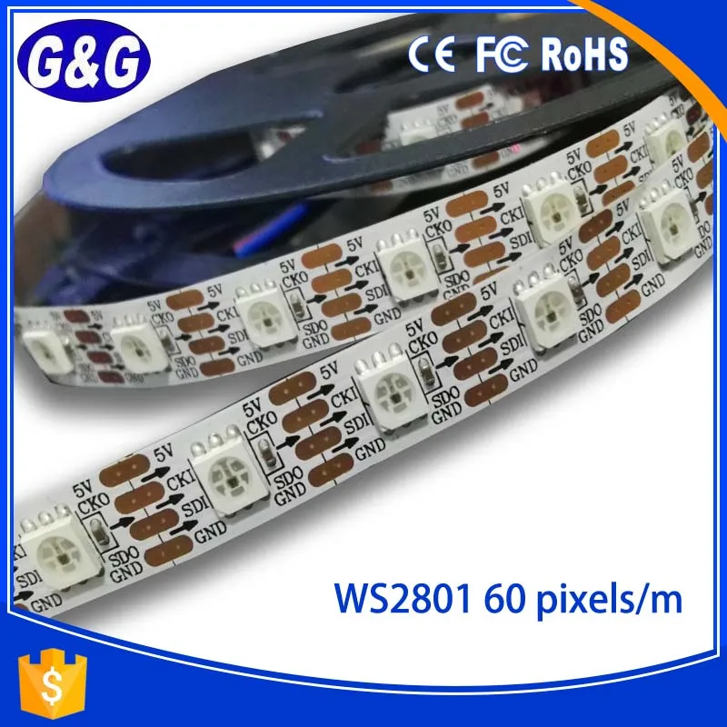 2023 Top quality high service life hours 50000 programmable ws2812b/2813  digital  addressavle dream color rgb led strip