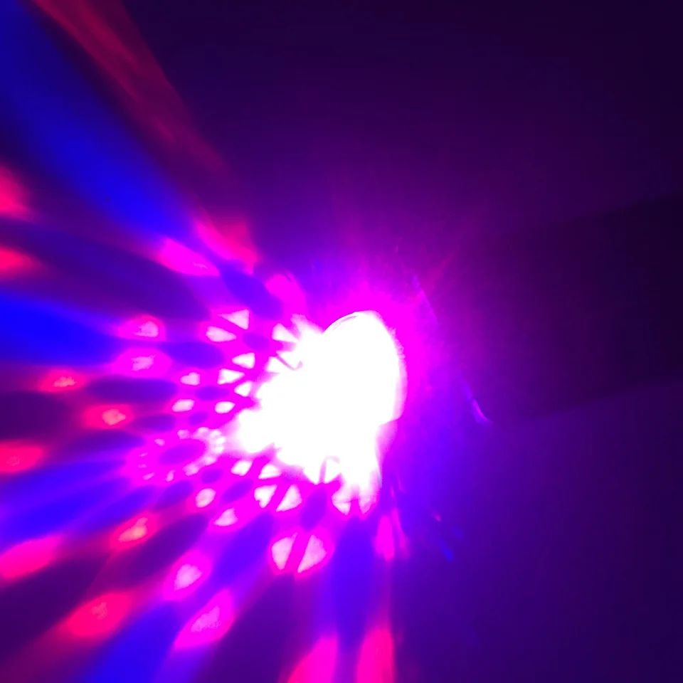 sound control USB Disco club Light Portable Crystal Magic Ball RGB led stage lights