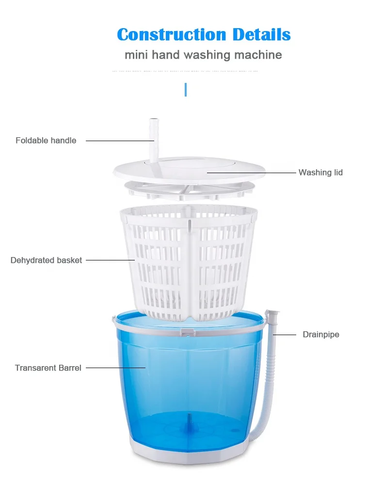 2024 hot sale portable manual baby clothing washer for underwear