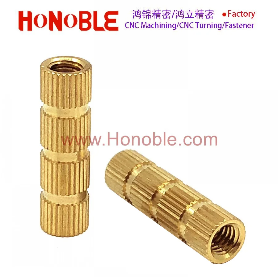 DIN16903 brass knurled threaded insert nuts