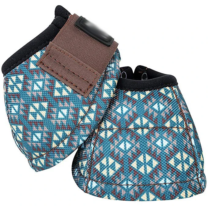 Neoprene material horse bell boots with printing