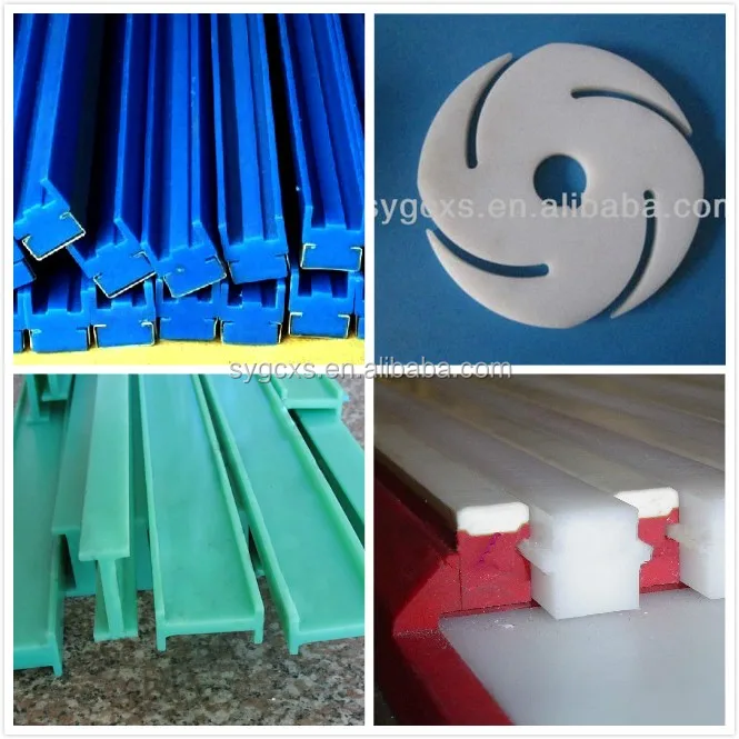 plastic pe hd sheet/polyethylene wear block/extruded plastic shapes