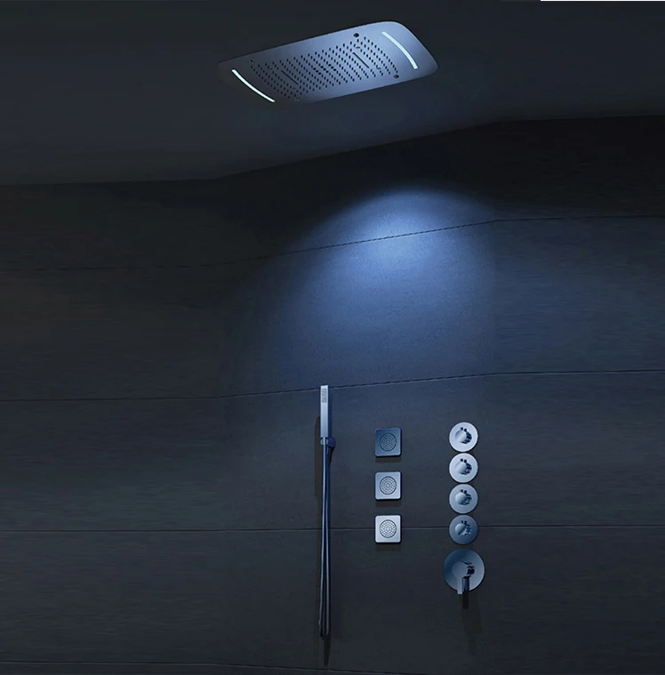 Роскошная потолочная Душевая система с насадками 1622-CP