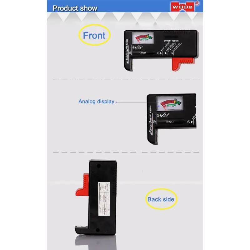 Factory direct sale Battery Tester Analogue Battery Capacity Simple Package BT168