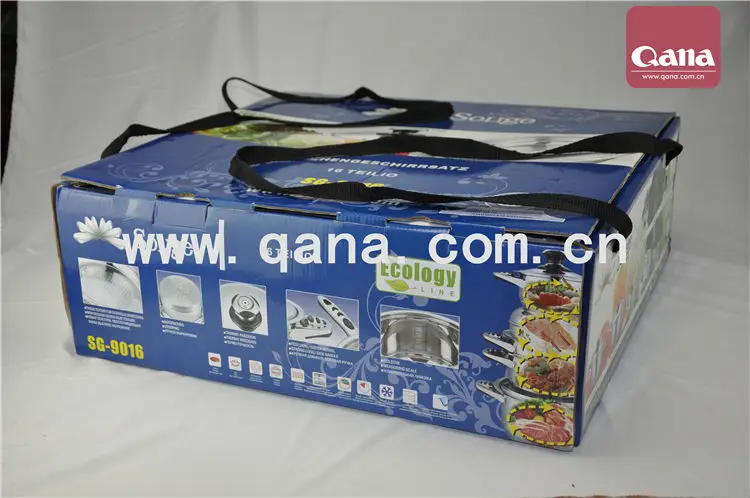 16 шт нержавеющей стали Набор посуды надежный qualuty 12years экспорта на домашнего применения