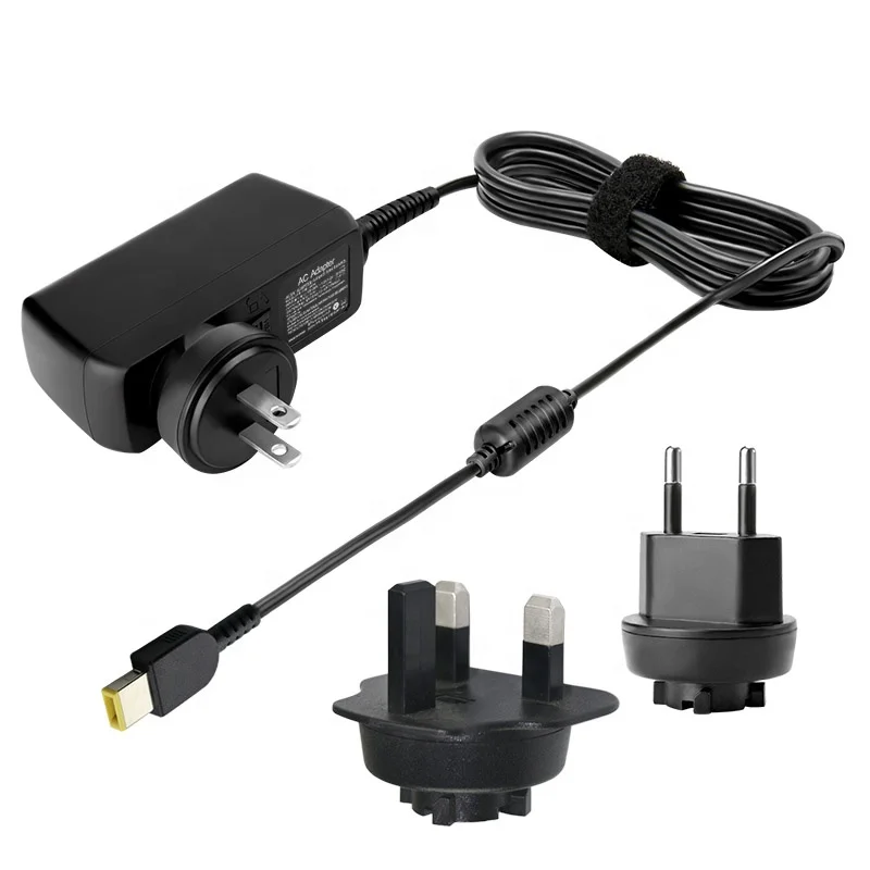 
Laptop Computer Notebook Charger Adapter Power supply For IBM/Lenov Yellow USB 20V 2.25A 