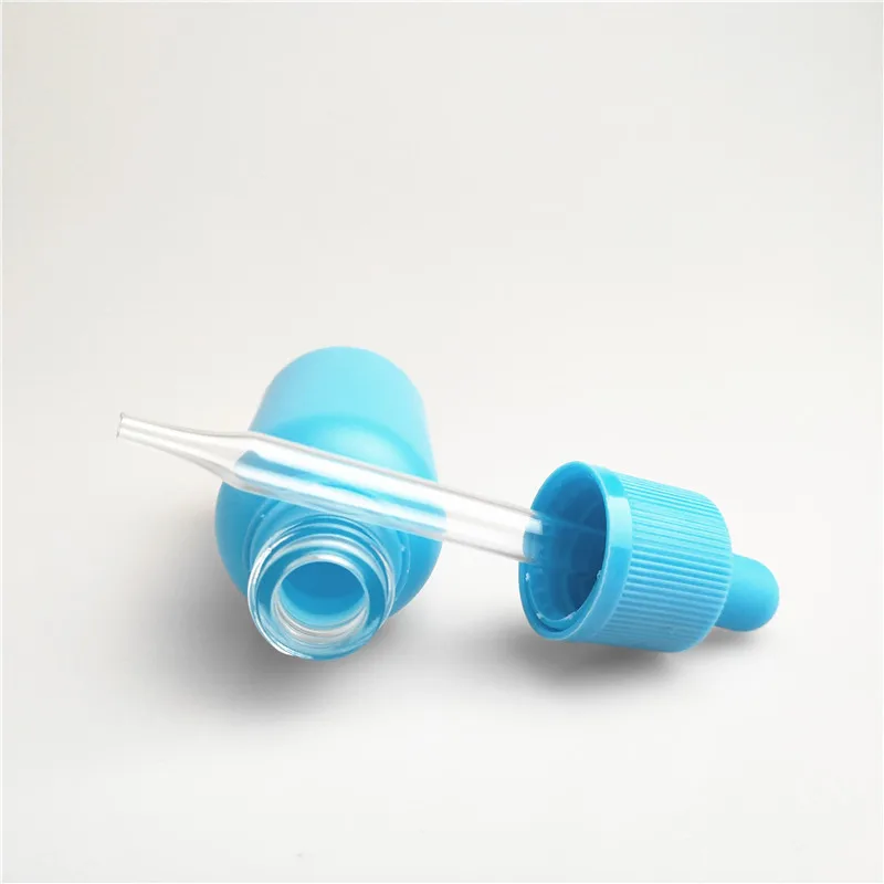 Pet Plastic cap glass beauty water dropper e cosmetic bottle container juice packing for CBD
