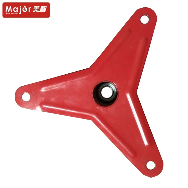 Stair Climbing Wheels with Plastic Rim Trolley Wheel 6 Inch Solid Rubber