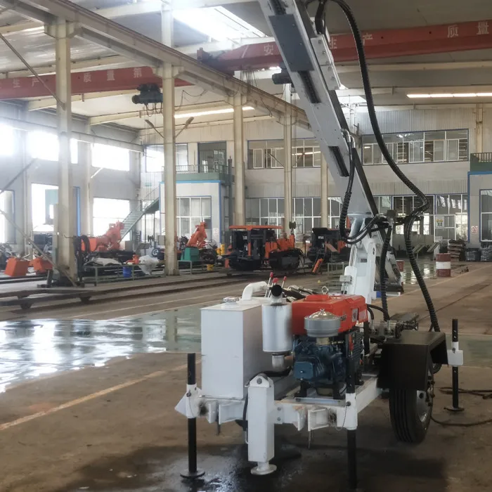 Deep water well drilling rig machine with mud pumps for water well drilling
