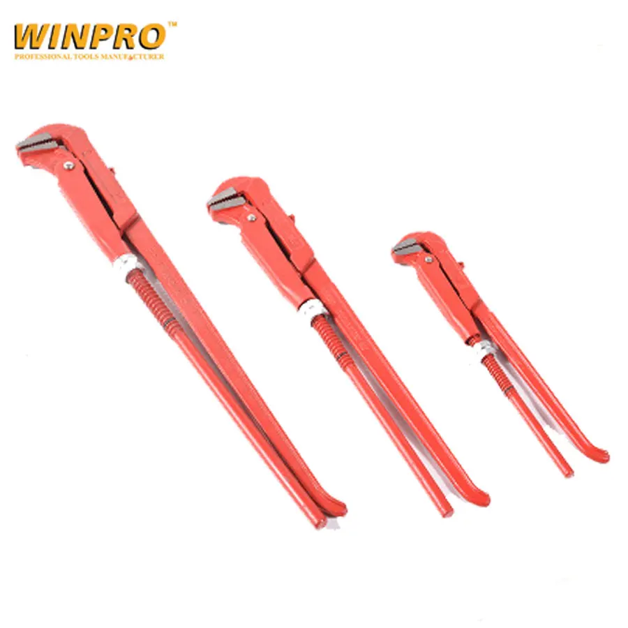 90 Degree Bent Nose PIPE WRENCHES Pipe Wrench CARBON Steel or CR-V, Cr-v or Carbon Steel 1 1.5 2,1 1.5 2 Customized Repairing