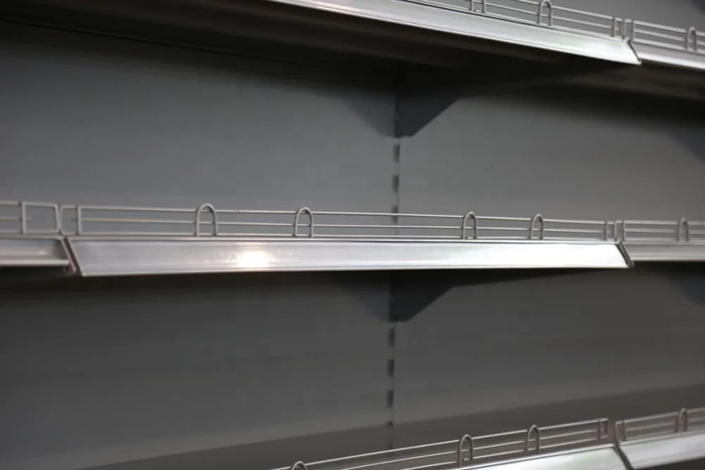 Competitive price customized single sided wall mount supermarket shelf