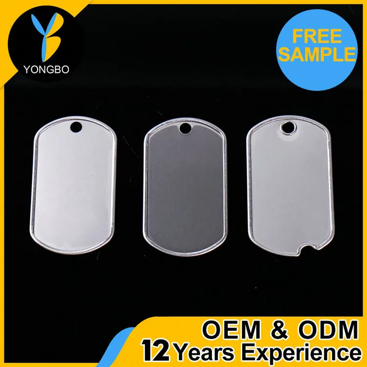 China Supplier black metal dog tag oem private label available