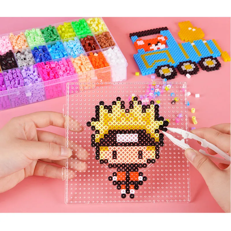36 Color 5mm Perler Beads box set Fuse beads for kids puzzle Toys