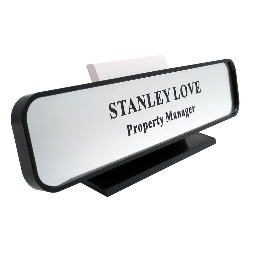 2*8 desk nameplate sign plate holder business name card holder