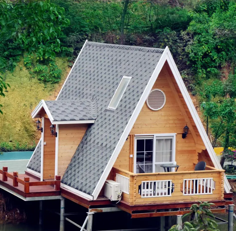 Low cost prefab wooden bungalows