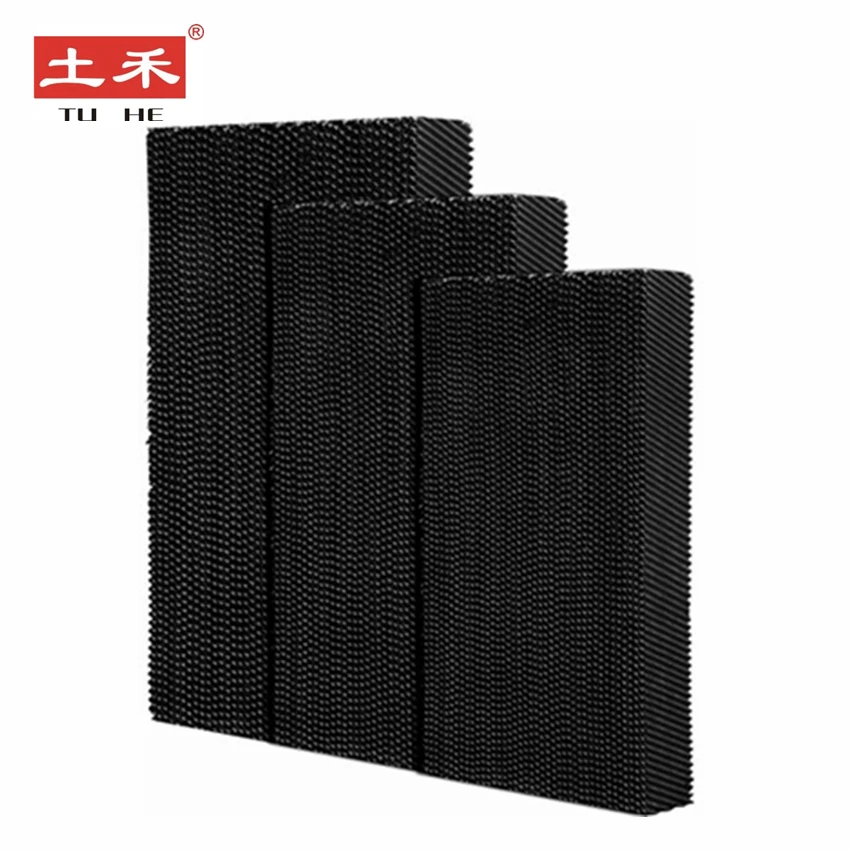 
L3000 * H2000 * T150 7090 испарительная охлаждающая подушка с алюминиевой рамкой для птицефабрики 