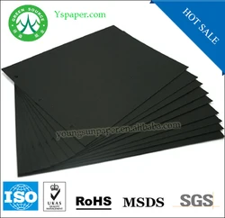 Горячая Распродажа 180gsm 300gsm 70x100 см Целлюлоза из натуральной древесины Толстая черная бумага/картонный лист