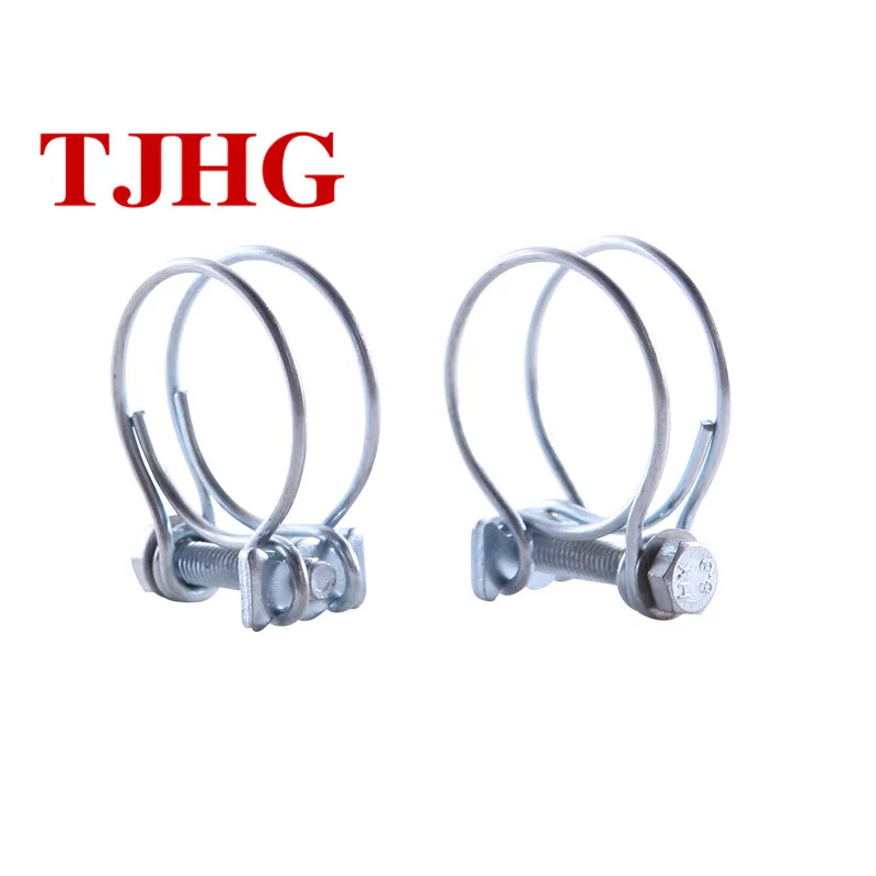 
Factory Supplier High Quality new Product Metal Spring Adjustable Double Wire Hose Clamp 