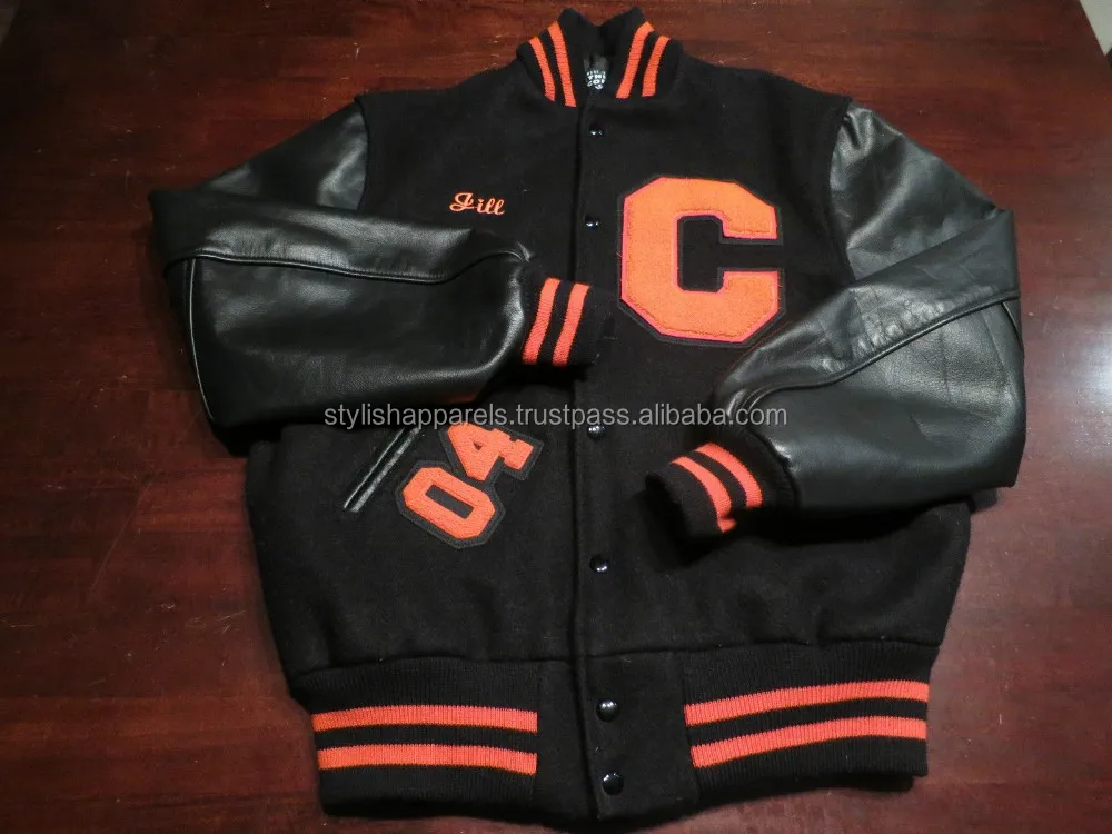 
Custom Varsity Jacket / Available in Wool Varsity Jackets, Satin Varsity Jacket with Leather Sleeves and Hoodies 