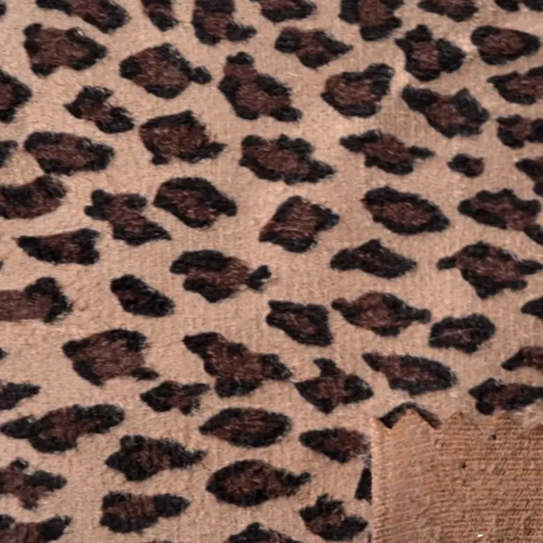 
 Замшевая ткань с животным принтом для обивки или аксессуаров, 100% полиэстер  