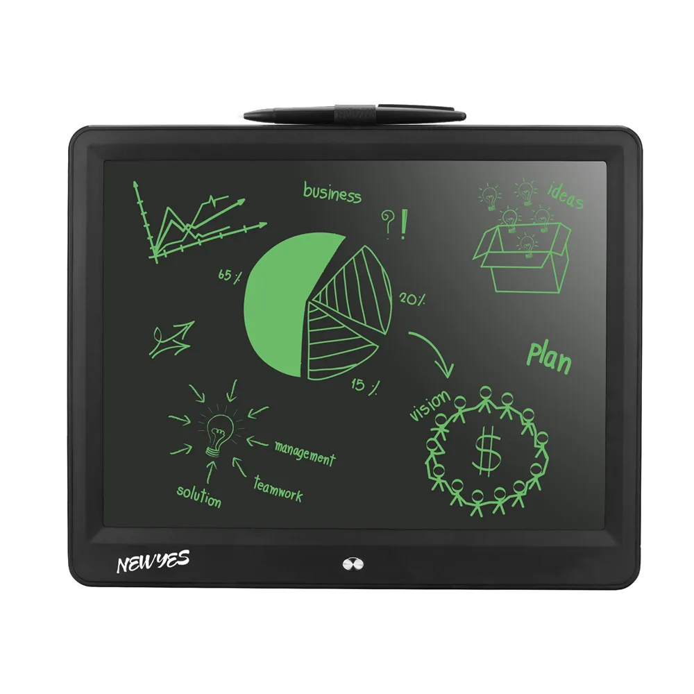  Newyes 15 дюймов дети Lcd волшебная доска для письма холодильник Doodle Pad Магнитная рисования