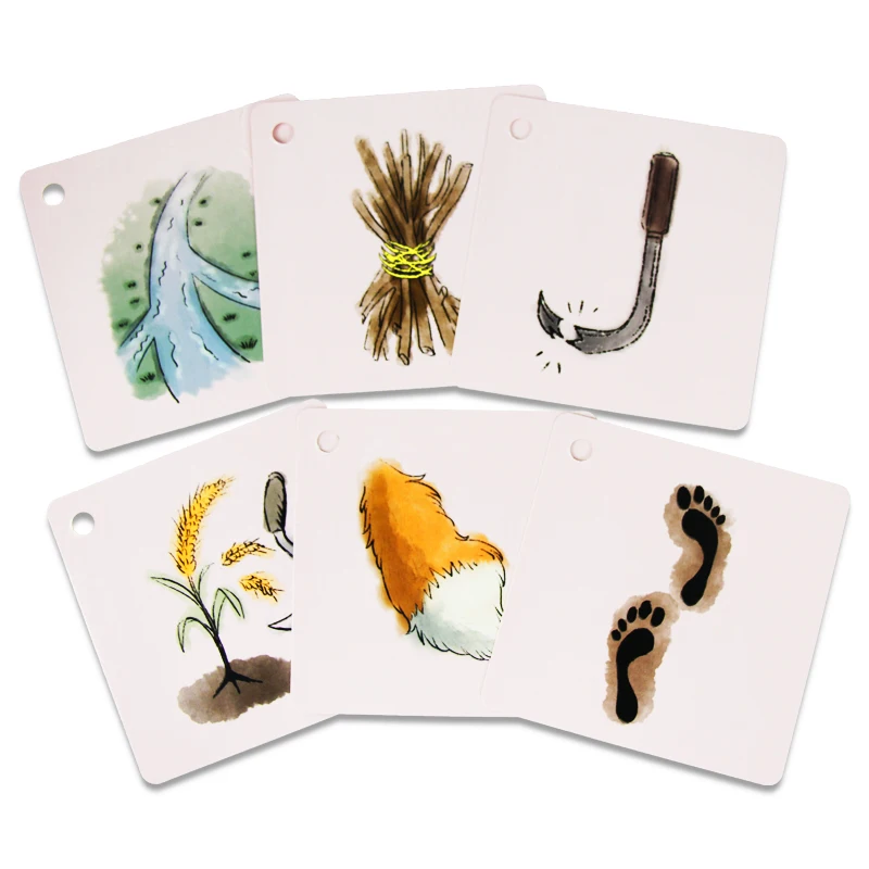 New Products Promotion Customize Full Color Printing Waterproof Math Flash Cards For Kids Interactive Flashcards