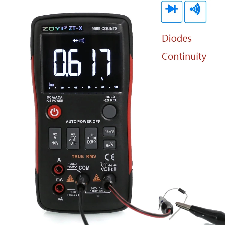 ZOYI ZTX Digital Multimeter 9999 Count Handheld good sales True RMS Multi Meter