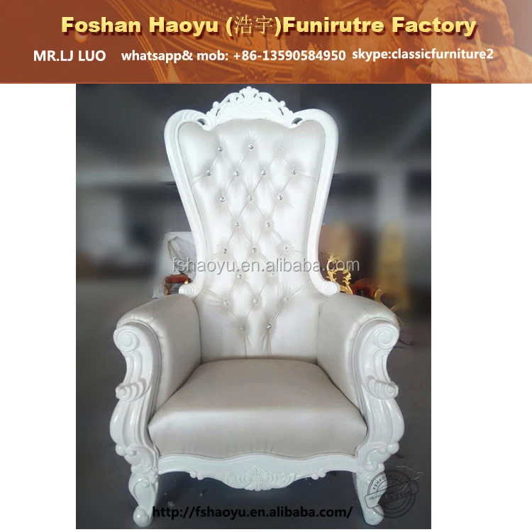 Королевские стулья, роскошные свадебные стулья с высокой спинкой, король и королева, свадебные стулья