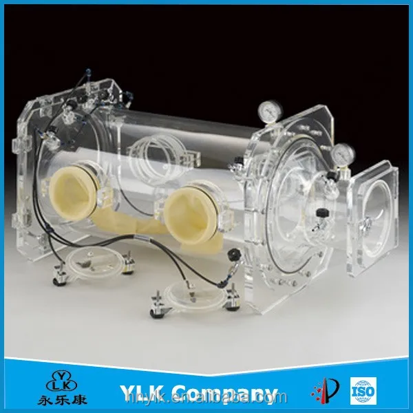 Lab Bench top Transparent Glove Box Used for Preparing Nano-Materials/Organic Synthesis