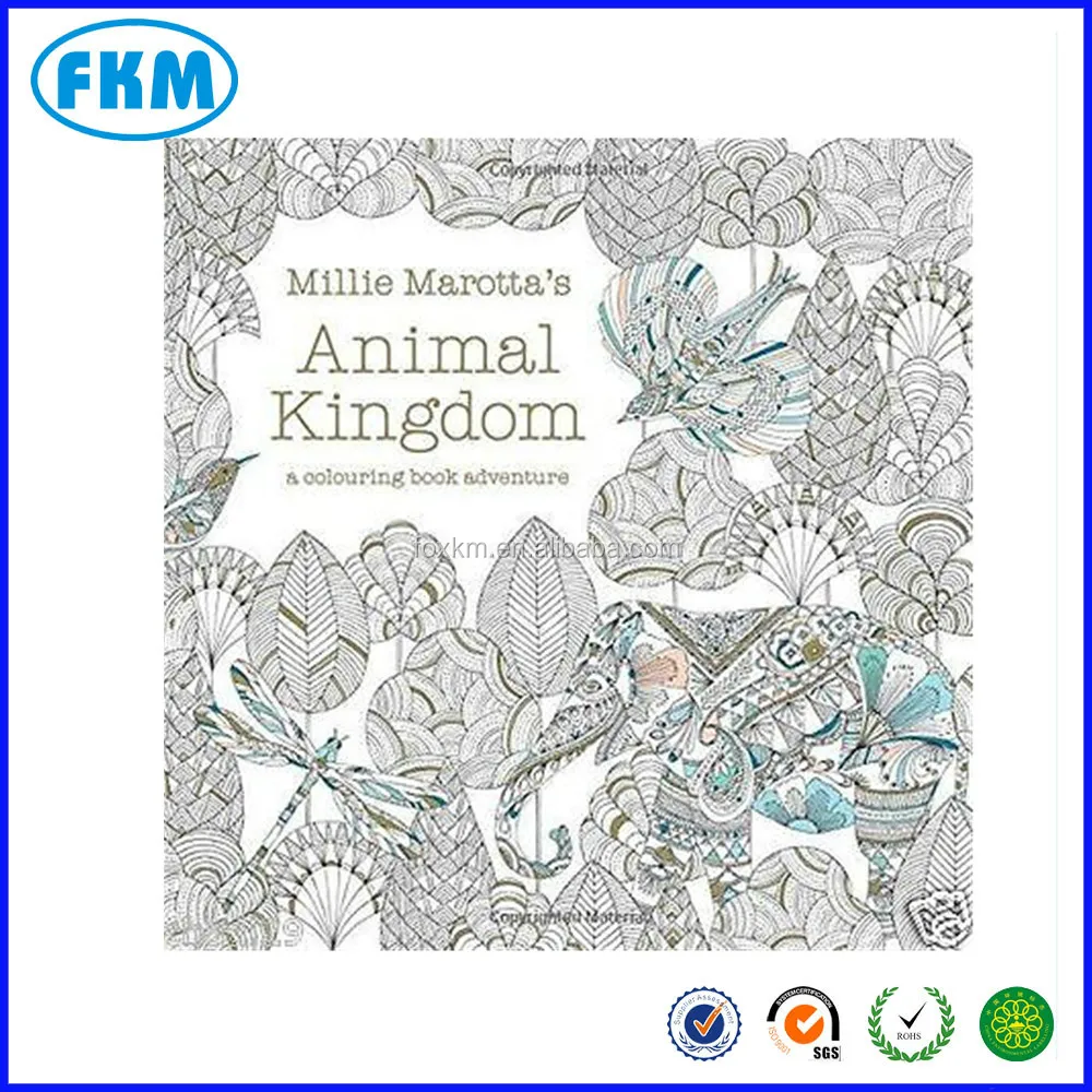 Large Print Animals Of The Jungle Adult Coloring Book