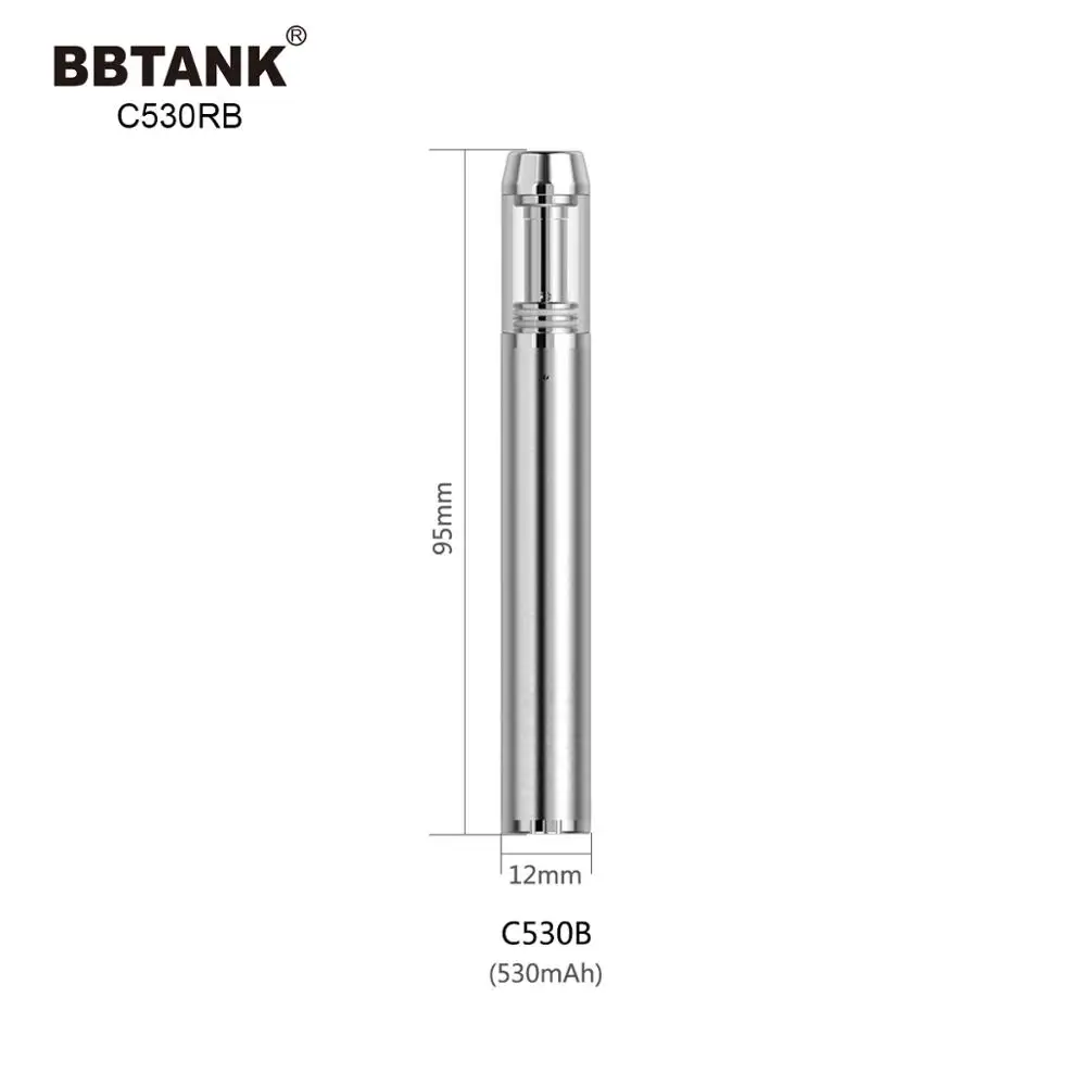 Керамический стеклянный картридж для электронной сигареты cbd, металлические наконечники для сигар 510, пустая электронная сигарета BBTANK, индивидуальная упаковка картриджей для электронной сигареты cbd