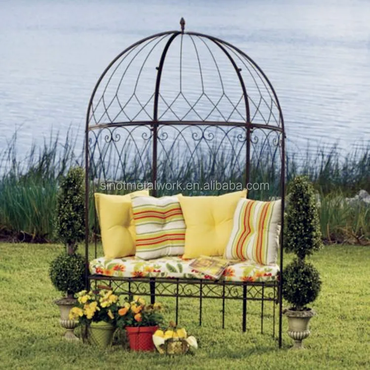 
metal garden furniture pergola with beach decorative wrought iron gazebo 
