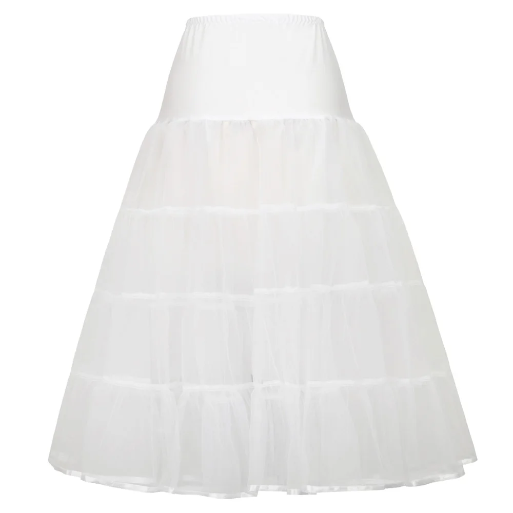
Grace Karin Retro Vintage 2-Layers Voile Red Dress Crinoline Bridal Underskirt Petticoat CL010638 