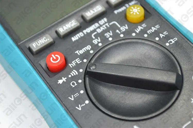 All-sun EM420A Autorange Digital Multimeter LCD Auto Range Digital Multimeter Buzz AC DC Volt Amp OHM Temp Tester US Ship