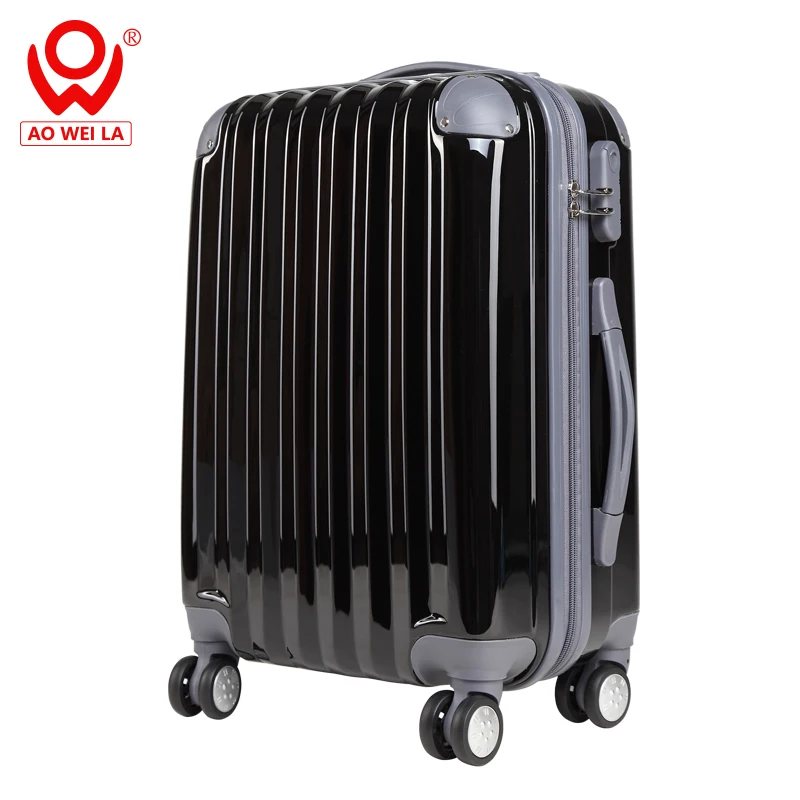 
Most Popular 360 Degree Rotating Wheels Luggage,Abs Hard Shell Women Black Luggage Spinner 